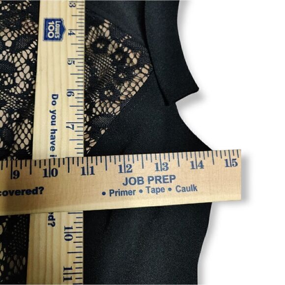 NWOT Adrianna Papell Black Lace Power Suit Dress SZ 2P - Picture 5 of 12